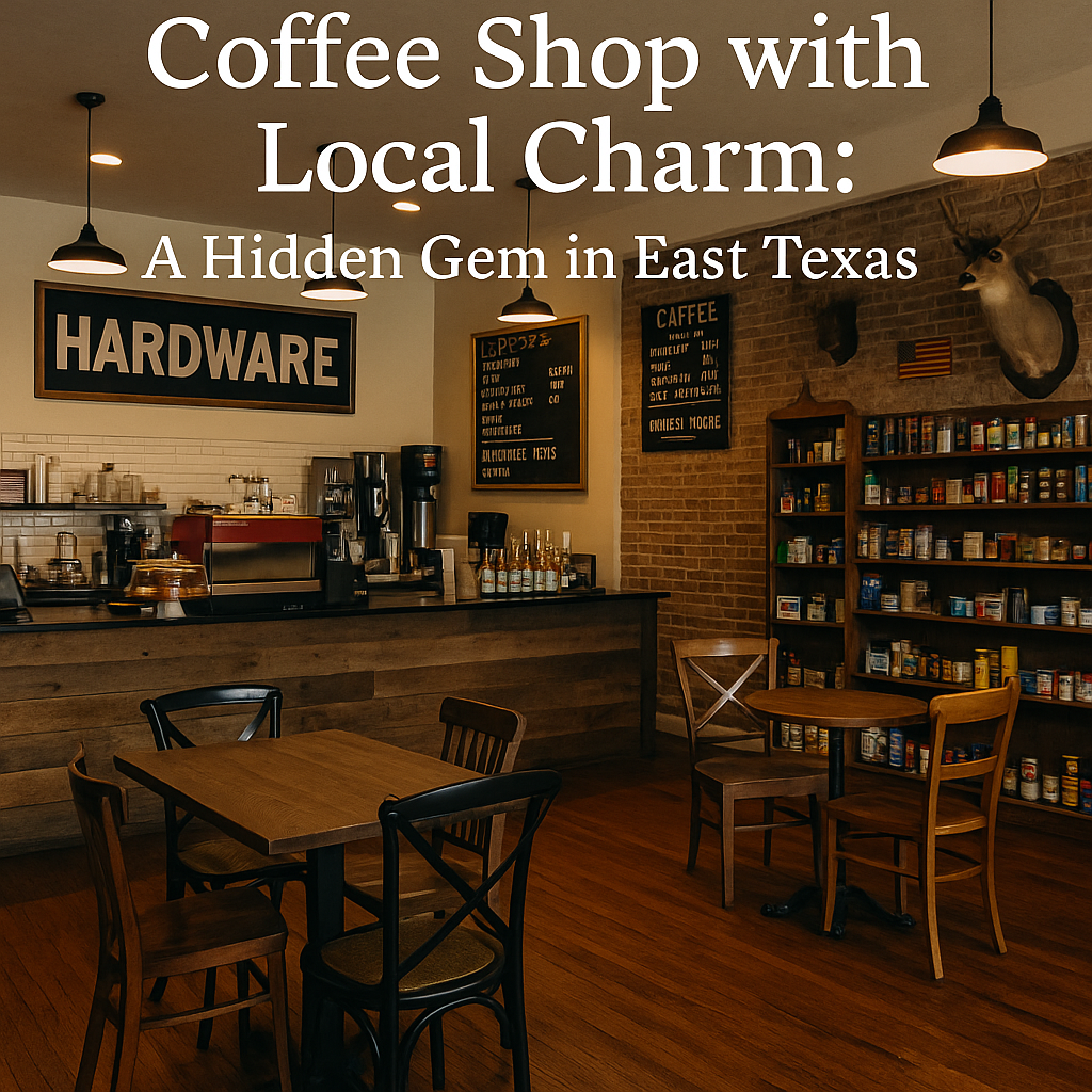 Coffee Shop With Local Charm East Texas Cafe Hardware Theme